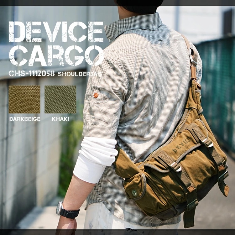 15%ポイントバック 5/17 09:59まで送料無料ショルダーバッグ ボディバッグ メンズ レディース 大容量 DEVICE ミリタリーバッグ ワンショルダーバッグ DEVICE ショルダー