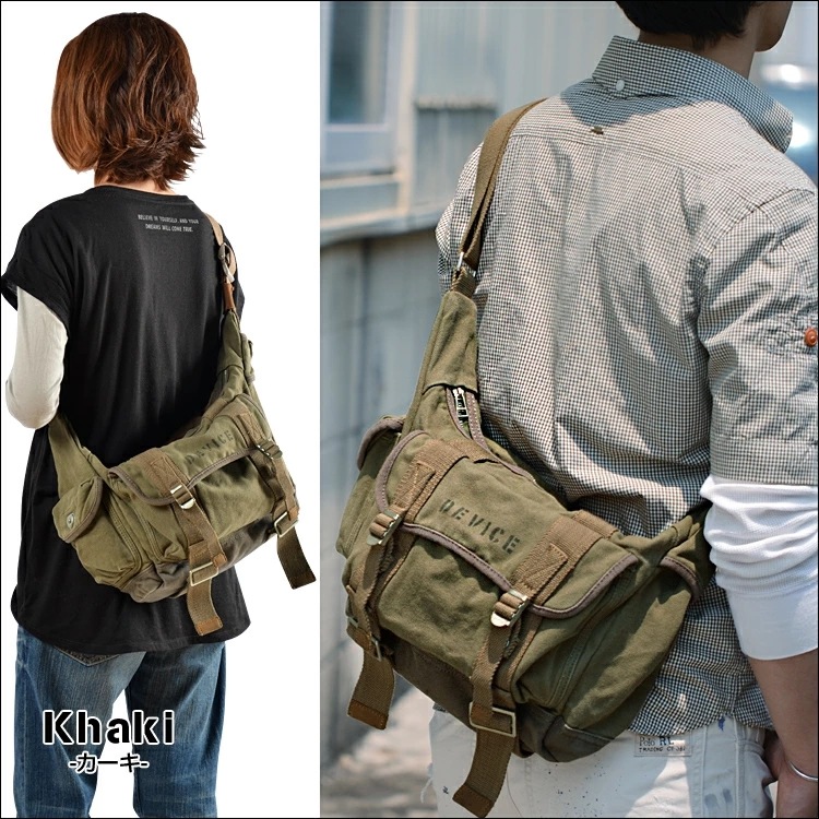 15%ポイントバック 5/17 09:59まで送料無料ショルダーバッグ ボディバッグ メンズ レディース 大容量 DEVICE ミリタリーバッグ ワンショルダーバッグ DEVICE ショルダー