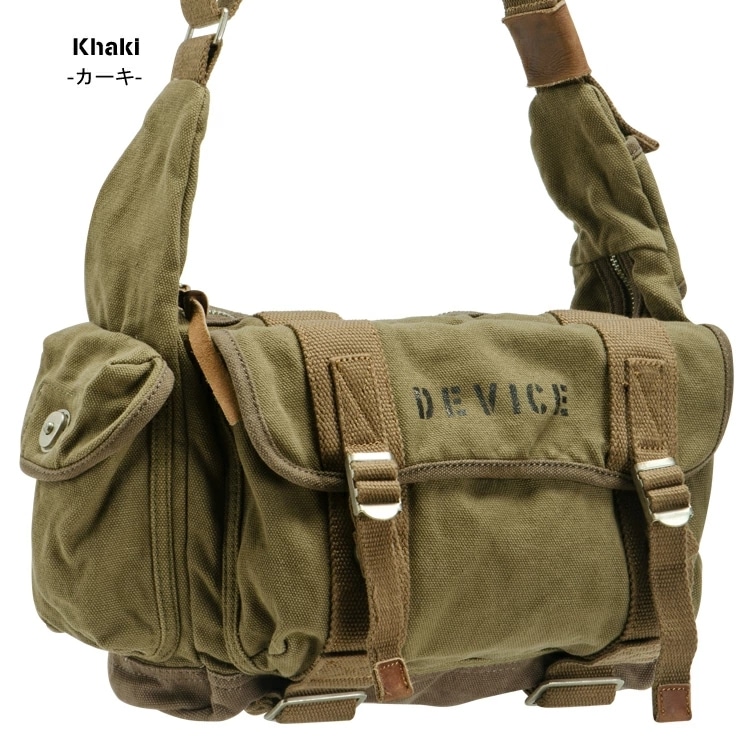 15%ポイントバック 5/17 09:59まで送料無料ショルダーバッグ ボディバッグ メンズ レディース 大容量 DEVICE ミリタリーバッグ ワンショルダーバッグ DEVICE ショルダー