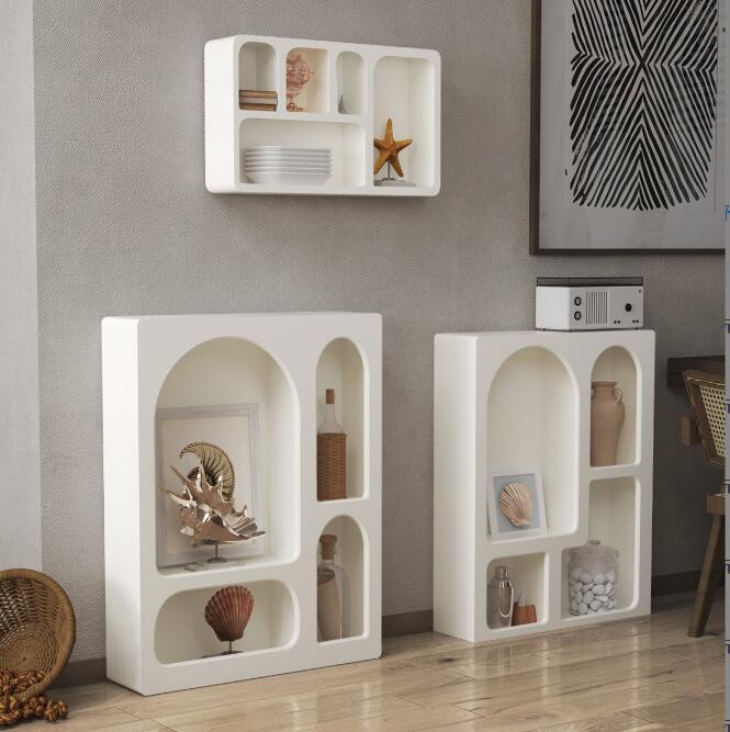 北欧風　本棚　リビングルーム玄関キャビネットins風寝室装飾インテリア　シンプル収納家具　取付不要