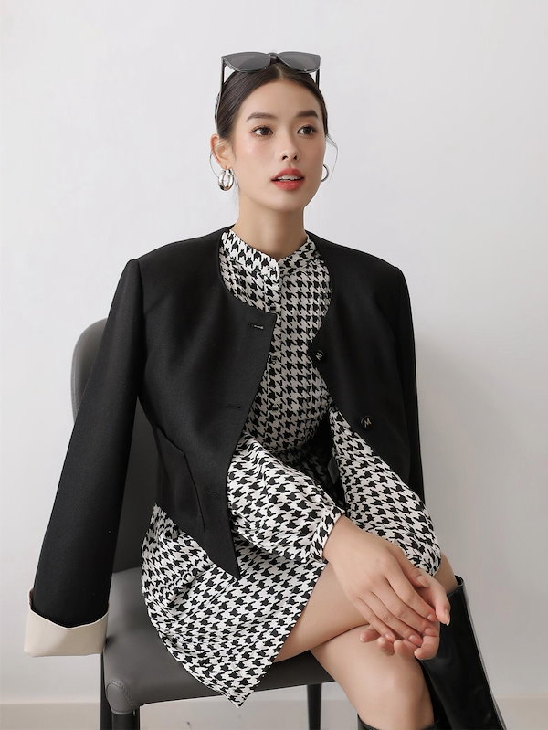 Qoo10] 2025早秋新作0815 チェック柄ワン