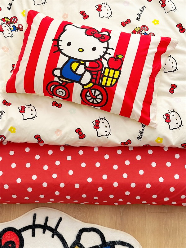 Qoo10] 公認キティちゃん可愛い40番手純綿ドミト