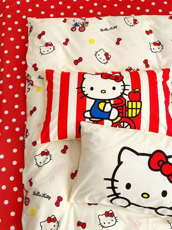 キティちゃん　掛布とんカバー Amazon｜サンリオ(SANRIO) ハローキティ 布団カバー3点セット シングル