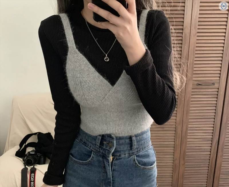 レディース トップス ベスト ニットソー ツーピースセット ショート 袖なし ノースリーブ Vネック タイト スリム 細身 リブ リブニット 伸縮性 ニット かわいい 大人可愛い シンプル カジュアル レディース トップス ベスト ニットソー ツーピースセット ショート 袖なし ノースリーブ Vネック タイト スリム 細身 リブ リブニット 伸縮性 ニット かわいい 大人可愛い シンプル カジュアル