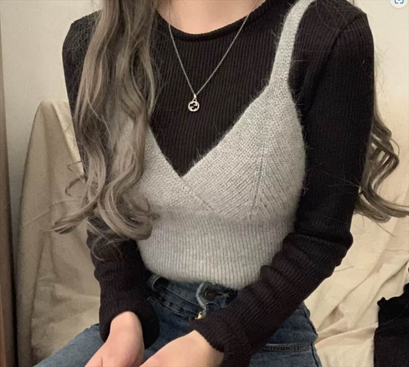 レディース トップス ベスト ニットソー ツーピースセット ショート 袖なし ノースリーブ Vネック タイト スリム 細身 リブ リブニット 伸縮性 ニット かわいい 大人可愛い シンプル カジュアル レディース トップス ベスト ニットソー ツーピースセット ショート 袖なし ノースリーブ Vネック タイト スリム 細身 リブ リブニット 伸縮性 ニット かわいい 大人可愛い シンプル カジュアル