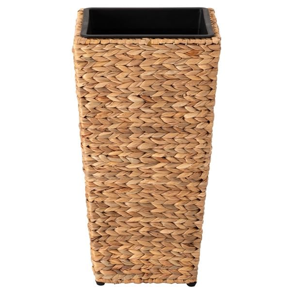 プランター 角 ハイタイプ M 約幅29×奥行29×高さ52.5cm 鉢カバー 鉢 ウォーターヒヤシンス アジアンテイスト