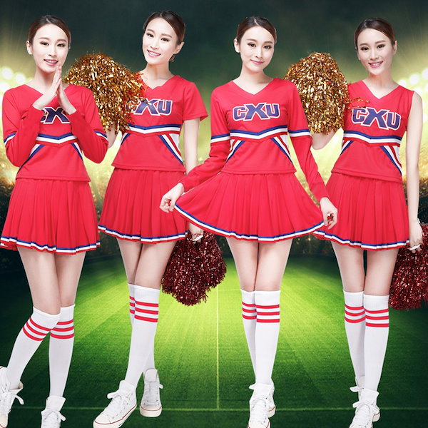 Qoo10] 1枚+1枚靴下 チアリーダー 衣装 応援