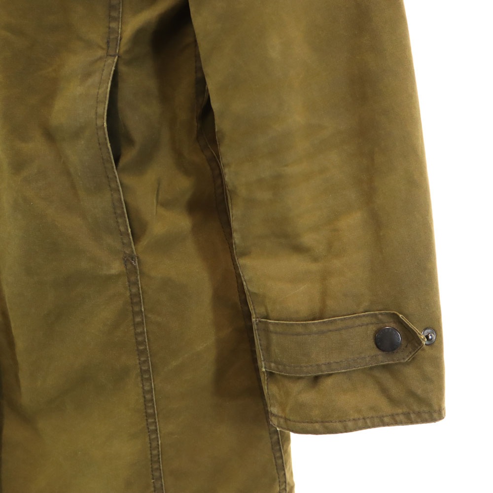 イングランド製 3ワラント ニューマーケット オイルドジャケット 10 カーキブラウン 中綿入り レディース