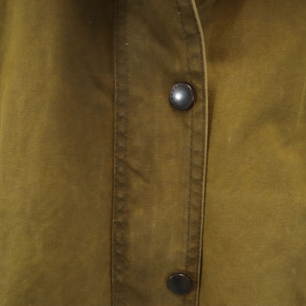 イングランド製 3ワラント ニューマーケット オイルドジャケット 10 カーキブラウン 中綿入り レディース