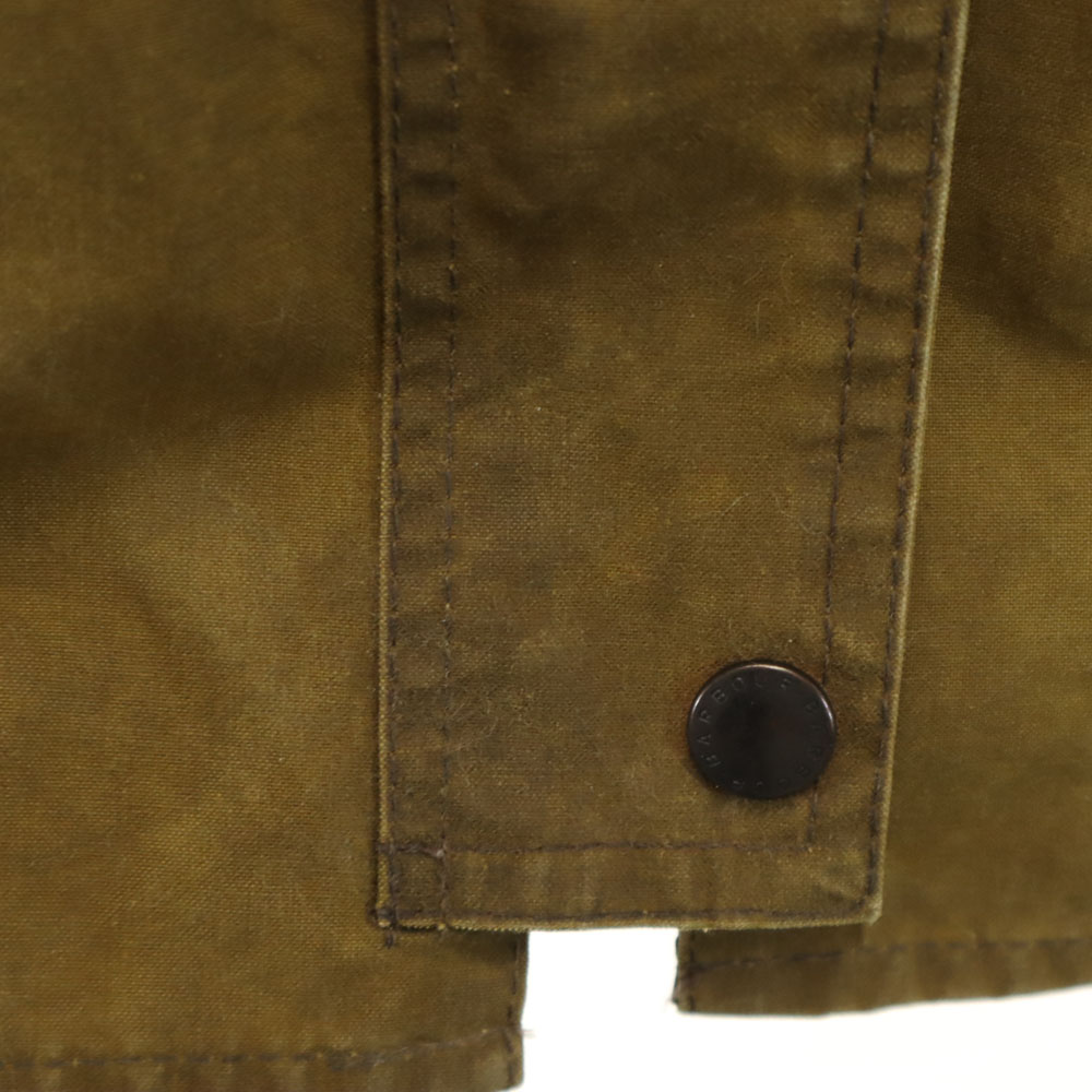 イングランド製 3ワラント ニューマーケット オイルドジャケット 10 カーキブラウン 中綿入り レディース