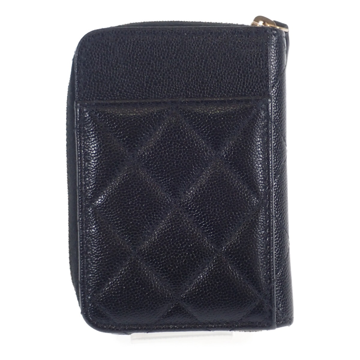 【ABランク】 ジップカードコインケース 小銭入れ カードケース AP2966 シャイニーグレインドカーフスキン ブラック 【ABランク】 ジップカードコインケース 小銭入れ カードケース AP2966 シャイニーグレインドカーフスキン ブラック