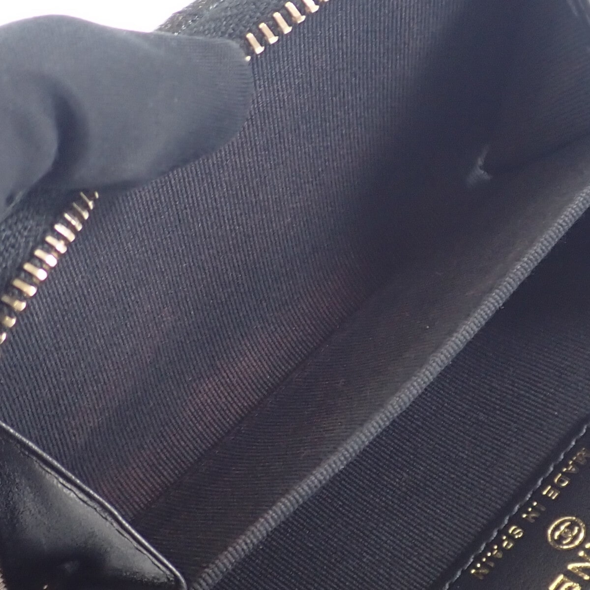 【ABランク】 ジップカードコインケース 小銭入れ カードケース AP2966 シャイニーグレインドカーフスキン ブラック 【ABランク】 ジップカードコインケース 小銭入れ カードケース AP2966 シャイニーグレインドカーフスキン ブラック