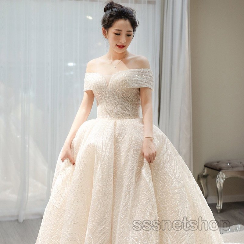 ウェディングドレス スパ... : レディース服 結婚式 披露宴 高品質特価