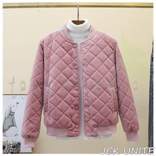 万能流行感 ジャケット ブルゾン コート ボア キルティング ジップアップ ノーカラー 中綿 リバーシブル 長袖 無地 アウター レディース