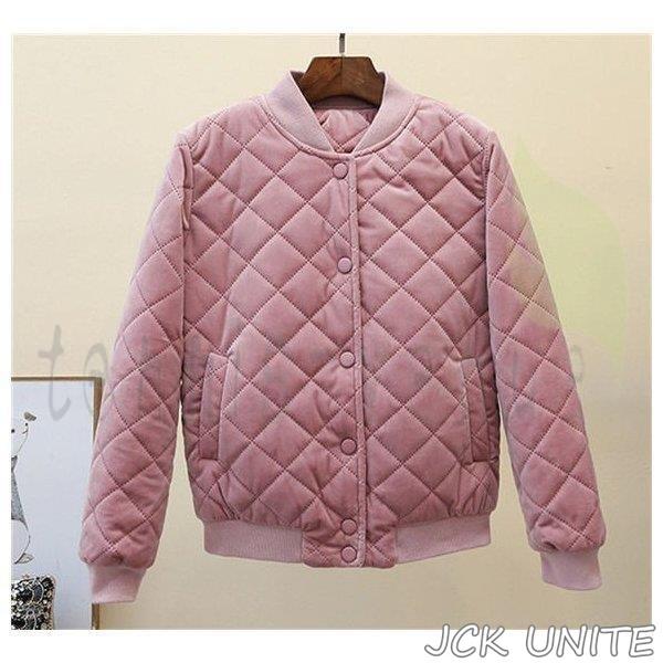 万能流行感 ジャケット ブルゾン コート ボア キルティング ジップアップ ノーカラー 中綿 リバーシブル 長袖 無地 アウター レディース