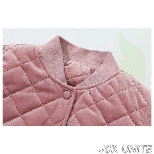 万能流行感 ジャケット ブルゾン コート ボア キルティング ジップアップ ノーカラー 中綿 リバーシブル 長袖 無地 アウター レディース