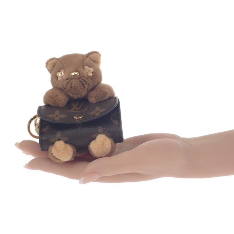 LVキュートモノグラム M01561 バッグチャーム モノグラムキャンバス ブラウン ゴールド金具 レディース 猫 キーホルダー アクセサリーケース【ABランク】 LVキュートモノグラム M01561 バッグチャーム モノグラムキャンバス ブラウン ゴールド金具 レディース 猫 キーホルダー アクセサリーケース【ABランク】