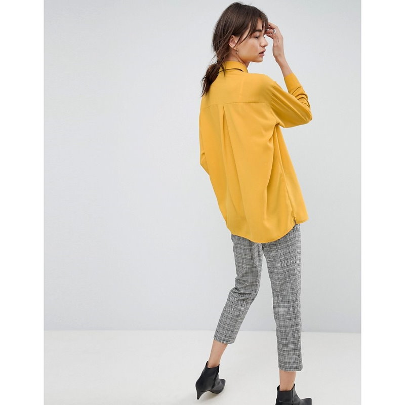 エイソス レディース トップス ブラウス・シャツ【ASOS Longline Soft Shirt】Mustard エイソス レディース トップス ブラウス・シャツ【ASOS Longline Soft Shirt】Mustard