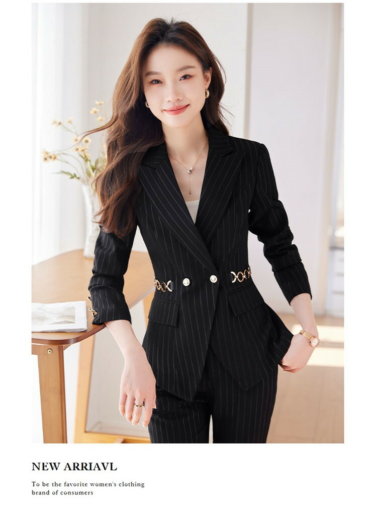 パンツスーツ レディース ストライプ 2点セット ジャケット スラックス テーラード パンツ ロングパンツ 長袖 長そで オフィススーツ ビジネス カジュアル おしゃれ きれいめ シンプル パンツスーツ レディース ストライプ 2点セット ジャケット スラックス テーラード パンツ ロングパンツ 長袖 長そで オフィススーツ ビジネス カジュアル おしゃれ きれいめ シンプル
