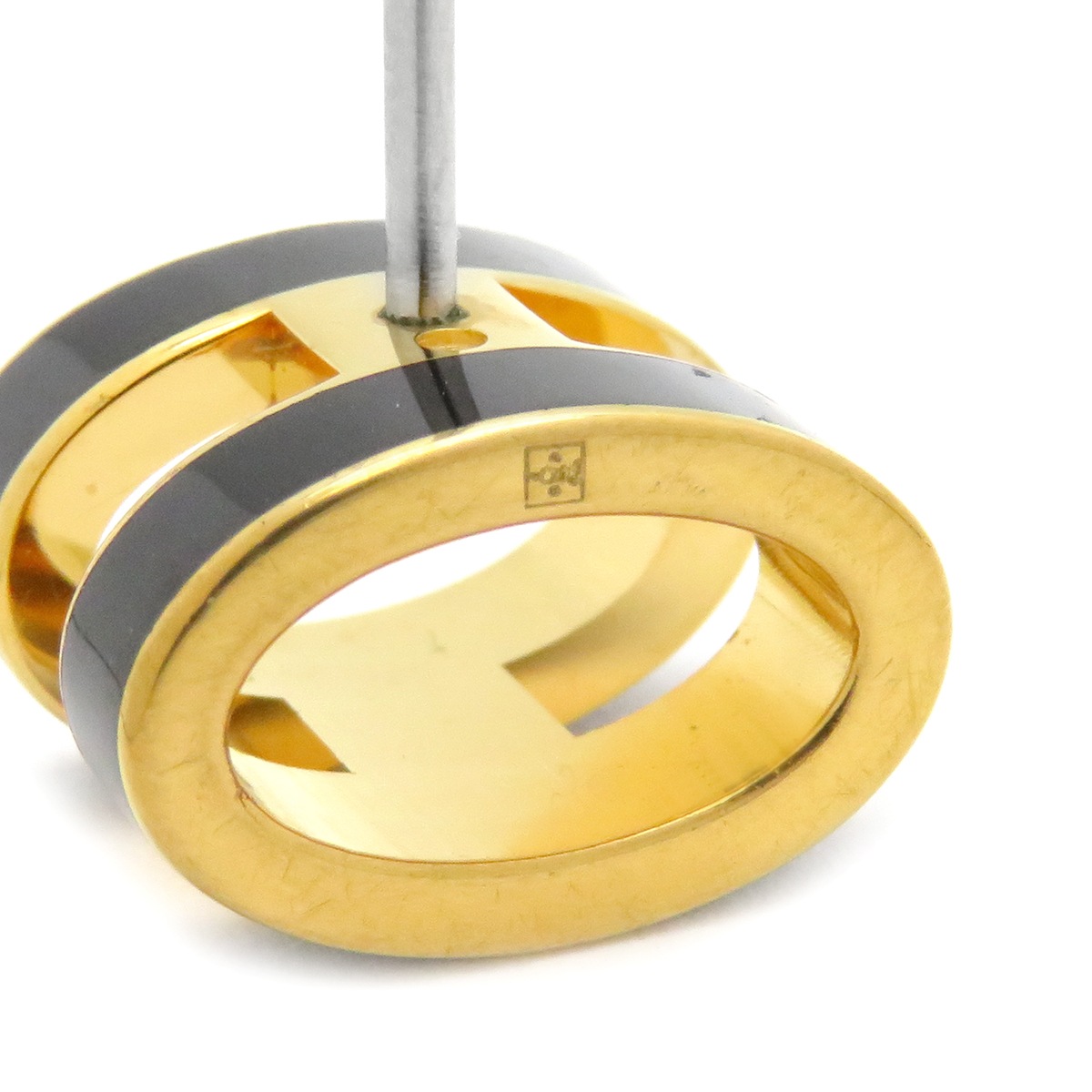 エルメス HERMES ピアス ポップアッシュ Hピアス GP エナメル ブラックイエローゴールド H型 【中古】 エルメス HERMES ピアス ポップアッシュ Hピアス GP エナメル ブラックイエローゴールド H型 【中古】