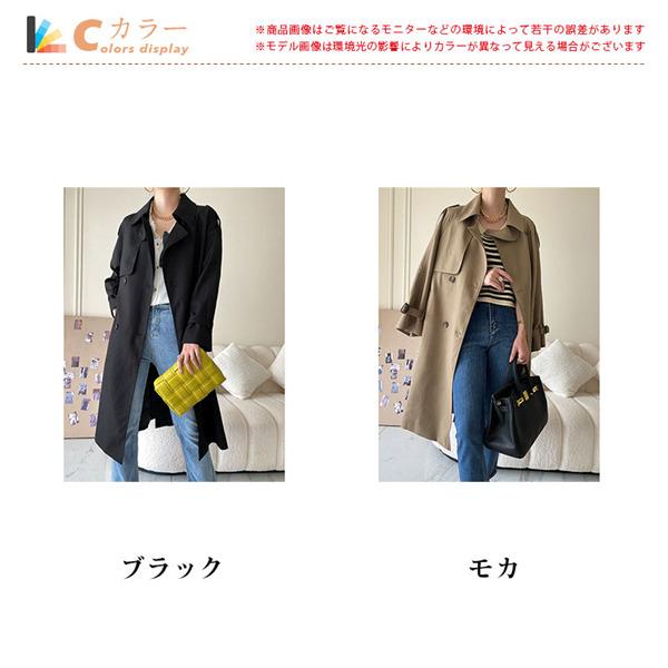 シンプルロングアウター　オシャレ自由自在　年中使える万能一枚⭐️ 楽天市場】トレンチコート レディース ロング丈 春 秋 ステン