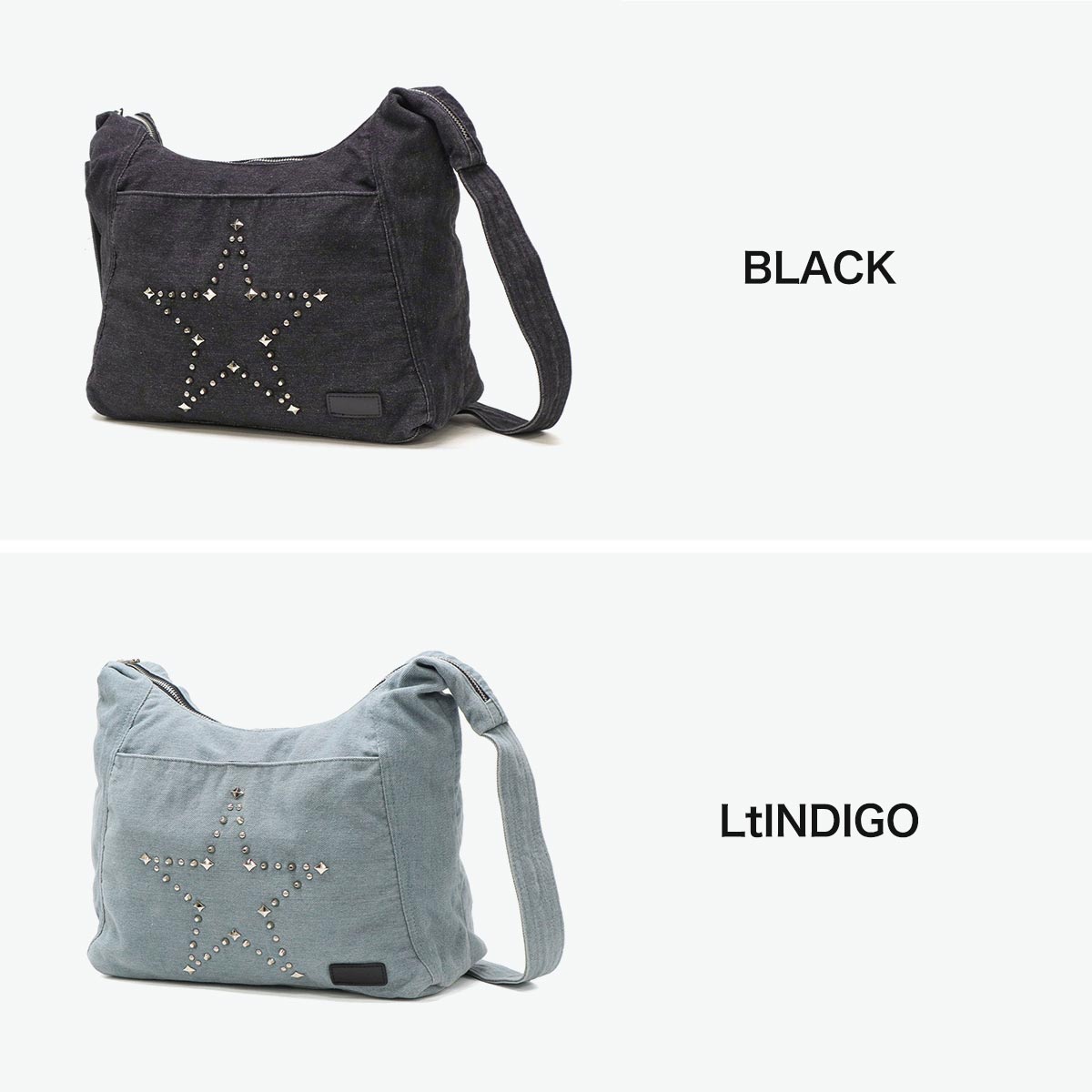 セール ショルダーバッグ レディース A4 小さめ 斜めがけ 軽量 大人 ワンハンドル Y2K 星 STUDDED DENIM SHOULDER BAG 105252053013 セール ショルダーバッグ レディース A4 小さめ 斜めがけ 軽量 大人 ワンハンドル Y2K 星 STUDDED DENIM SHOULDER BAG 105252053013