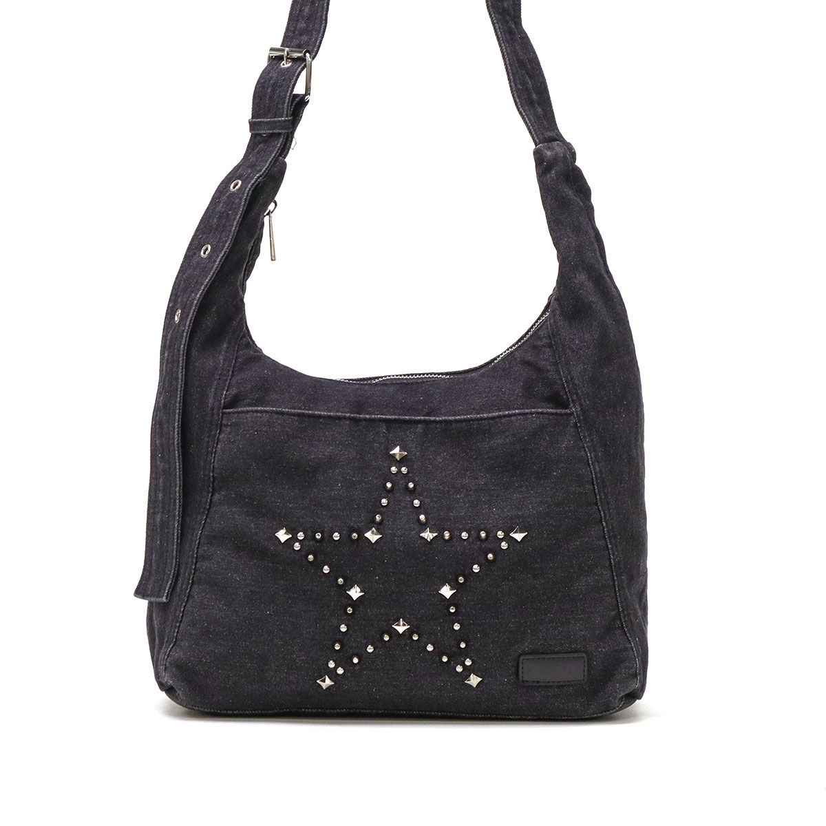 セール ショルダーバッグ レディース A4 小さめ 斜めがけ 軽量 大人 ワンハンドル Y2K 星 STUDDED DENIM SHOULDER BAG 105252053013 セール ショルダーバッグ レディース A4 小さめ 斜めがけ 軽量 大人 ワンハンドル Y2K 星 STUDDED DENIM SHOULDER BAG 105252053013