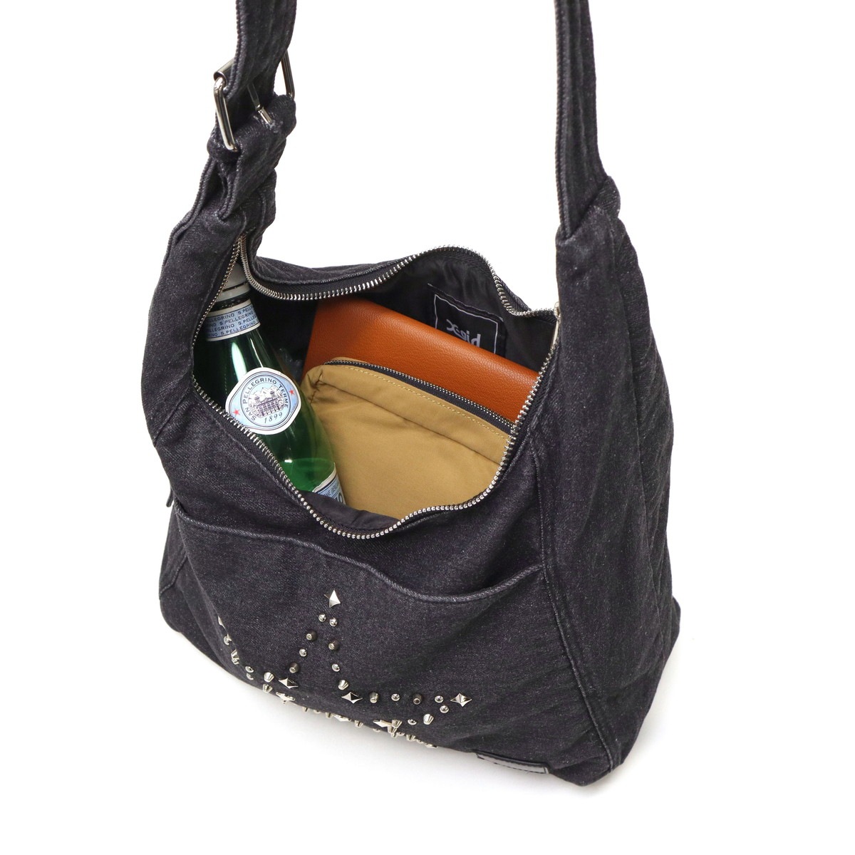 セール ショルダーバッグ レディース A4 小さめ 斜めがけ 軽量 大人 ワンハンドル Y2K 星 STUDDED DENIM SHOULDER BAG 105252053013 セール ショルダーバッグ レディース A4 小さめ 斜めがけ 軽量 大人 ワンハンドル Y2K 星 STUDDED DENIM SHOULDER BAG 105252053013