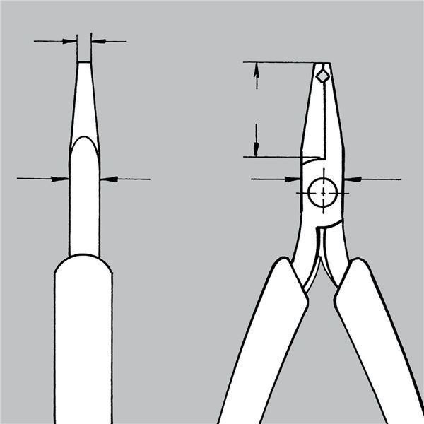 KNIPEX（クニペックス）6422-115 エレクトロニクスエンドカッティングニッパー