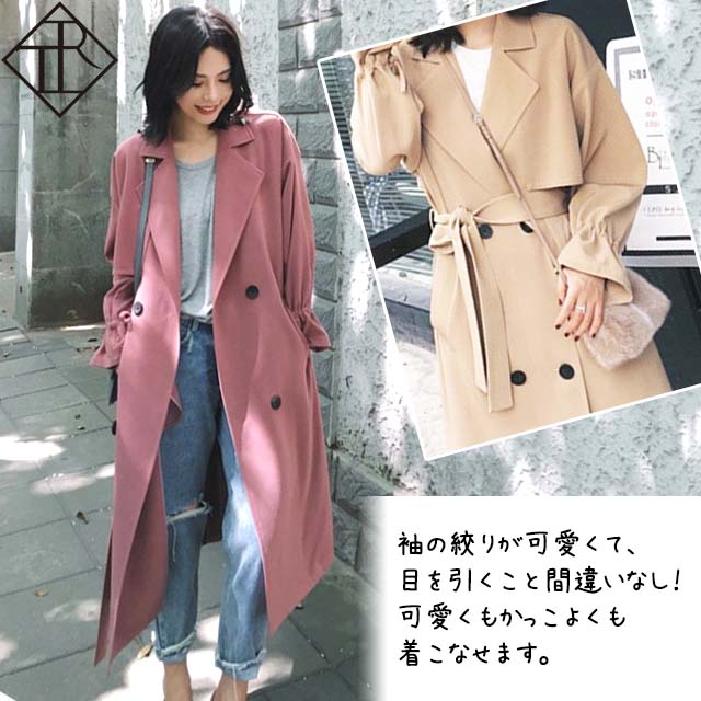 【4時間限定10％OFF!】トレンチコート レディース ロング トレンチコート ロング丈 コート アウター 大きいサイズ ライトアウター ロングコート フォーマル ジャケット ビックサイズ 美シルエッ