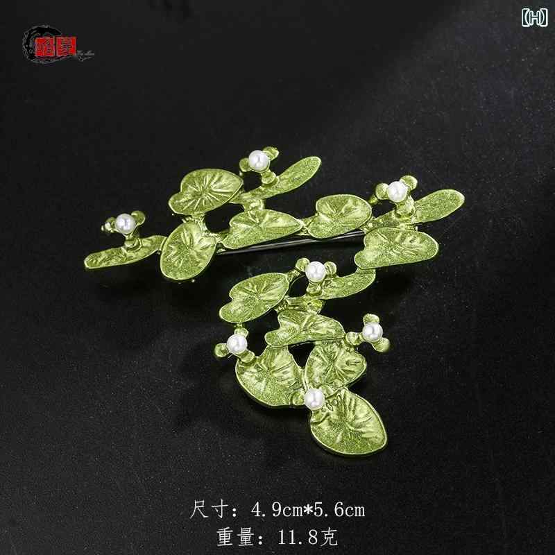 ブローチ レディース おしゃれ 大人かわいい 緑 植物 葉 ブローチ パール ピン 露出 防止 バックル ピン セーター コート コサージュ アクセサリー ブローチ レディース おしゃれ 大人かわいい 緑 植物 葉 ブローチ パール ピン 露出 防止 バックル ピン セーター コート コサージュ アクセサリー