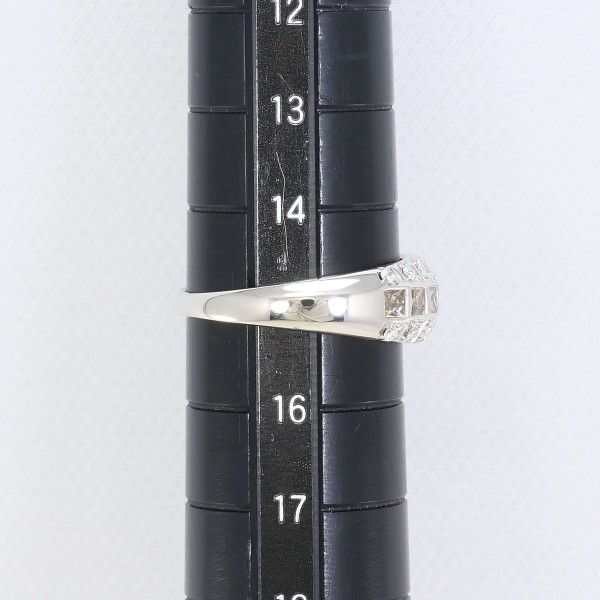 K18 18金 WG リング 15号 ブラウンダイヤ ダイヤ 計1.00 カード鑑別書 中古 K18 18金 WG リング 15号 ブラウンダイヤ ダイヤ 計1.00 カード鑑別書 中古