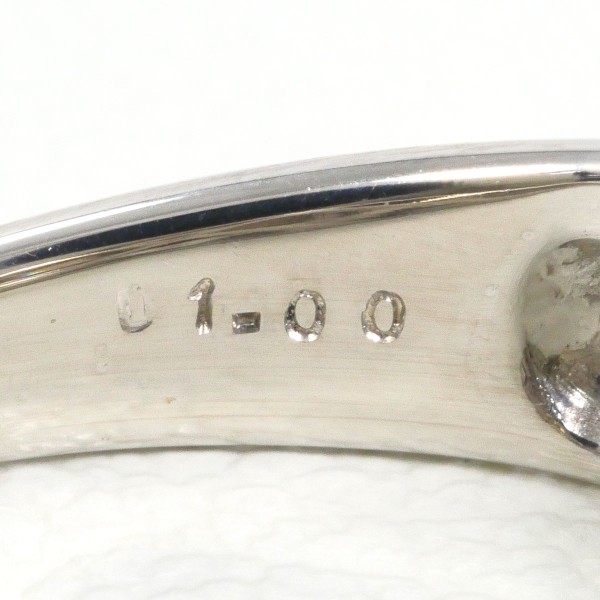 K18 18金 WG リング 15号 ブラウンダイヤ ダイヤ 計1.00 カード鑑別書 中古 K18 18金 WG リング 15号 ブラウンダイヤ ダイヤ 計1.00 カード鑑別書 中古