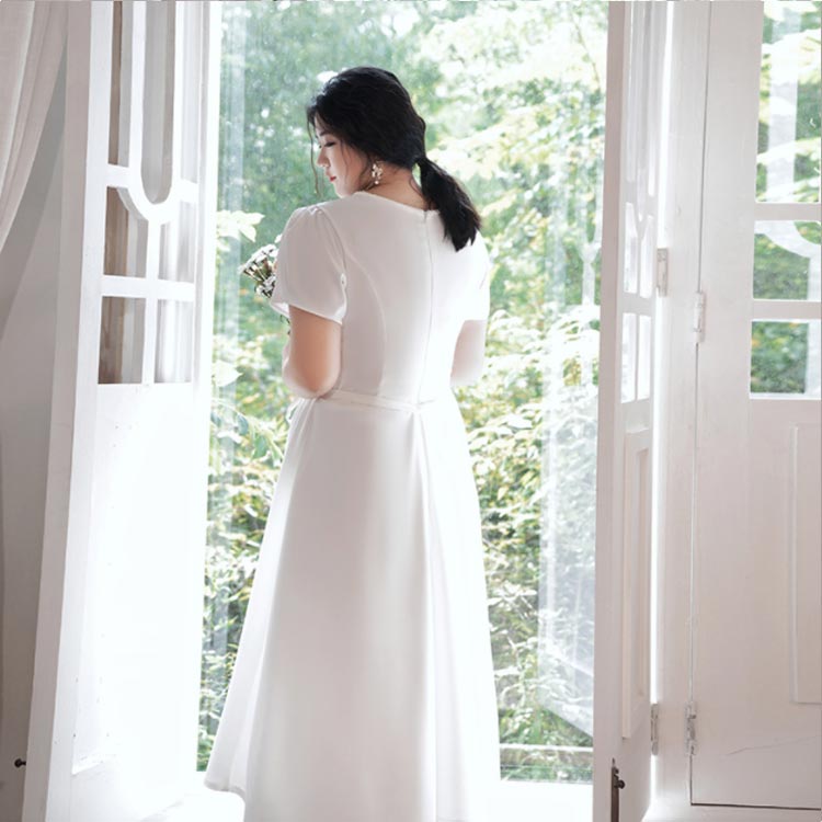 在庫セールウエディングドレス パーティードレス ワンピース 半袖 Aライン ミモレ パーティドレス 披露宴 結婚式 演奏会 半袖 ミモレ丈 大きいサイズ ドレス ウェディングドレス Vネック ファ 在庫セールウエディングドレス パーティードレス ワンピース 半袖 Aライン ミモレ パーティドレス 披露宴 結婚式 演奏会 半袖 ミモレ丈 大きいサイズ ドレス ウェディングドレス Vネック ファ