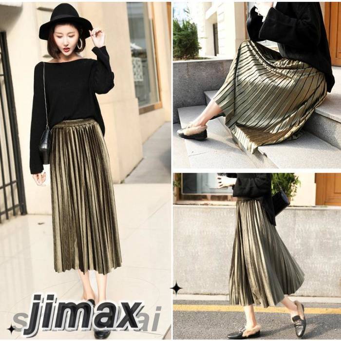 ベロアスカート ロング aライン ウエストゴム レーススカート ティアードスカート 無地 秋冬 レディース 大人 裏地なし レイヤードロングスカート プレゼント