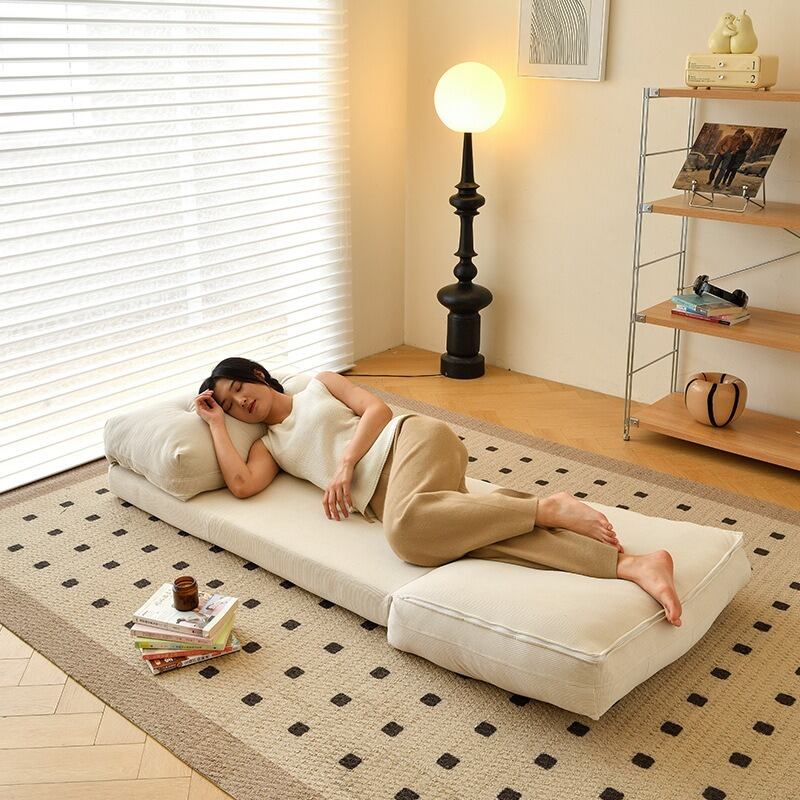 ひとり掛けソファー 背もたれ 調節可能 座椅子 ソファーベッド おしゃれ シンプル 北欧 リクライニング コーデュロイ リビングルーム ベッドルーム 一人暮らし ファミリー ゆったり 柔らかい デザイ