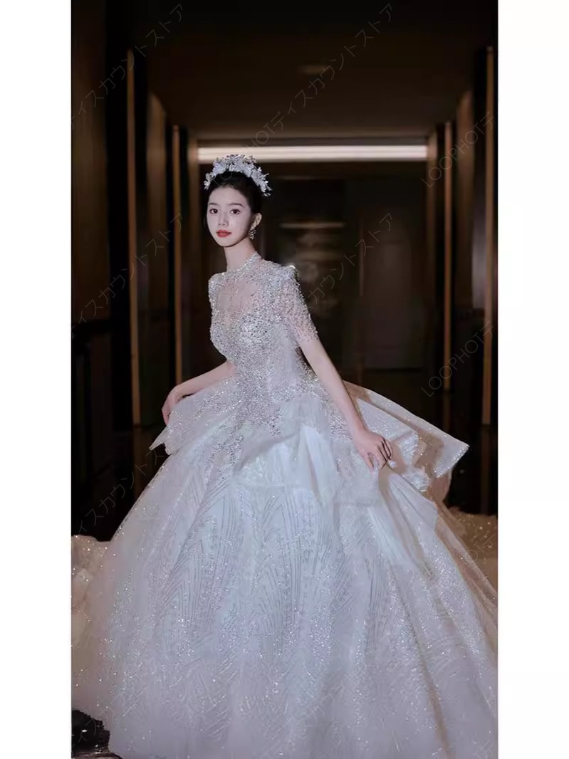 2025新作 高級感 花嫁ロングドレス ウェディングドレス 白長袖 妊婦がカスタマイズ可能 結婚式ワンピース 二次会ドレス 花嫁 パーティードレス 結婚式 ドレス 豪華宮廷風D111-61 2025新作 高級感 花嫁ロングドレス ウェディングドレス 白長袖 妊婦がカスタマイズ可能 結婚式ワンピース 二次会ドレス 花嫁 パーティードレス 結婚式 ドレス 豪華宮廷風D111-61