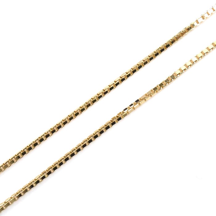 K18YG イエローゴールド ネックレス ベネチアン 3.7g -45cm フリーチェーン レディース 中古 K18YG イエローゴールド ネックレス ベネチアン 3.7g -45cm フリーチェーン レディース 中古