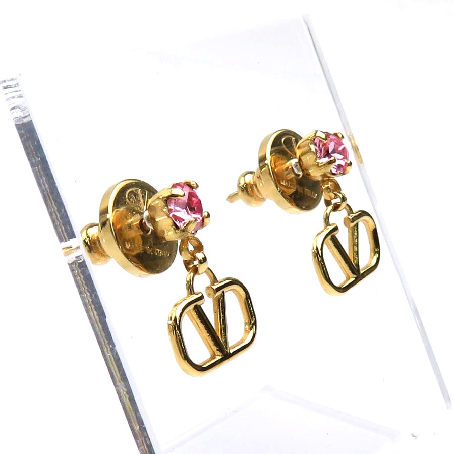 ヴァレンティノ ガラヴァーニ Valentino Garavani ピアス Vロゴ メタル ゴールド レディース 55828k