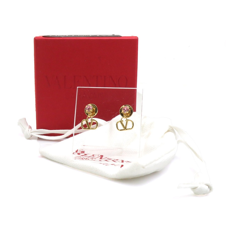 ヴァレンティノ ガラヴァーニ Valentino Garavani ピアス Vロゴ メタル ゴールド レディース 55828k