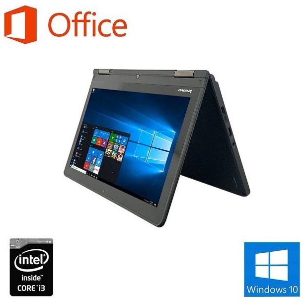 サポート付きLenovo YOGA14 Webカメラ Windows10 PC 新品SSD:512GB メモリ:4GB 360度回転 & Qtuo 2.4G 無線マウス 5DPIモード セット