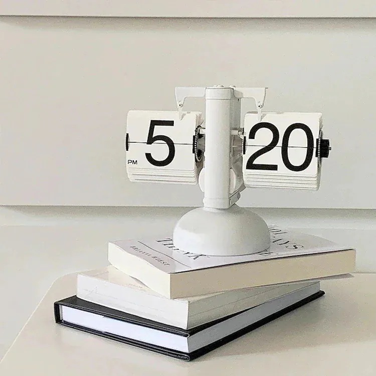 全3 レトロ フリップ 置時計 パタパタ時計 韓国インテリア お洒落 プレゼント 雑貨