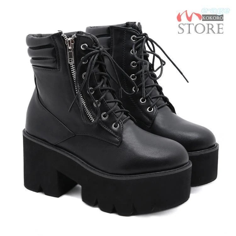 超人気厚底ブーツミリタリーブーツワークブーツアンクル丈ブーツレースアップ太ヒールサイドジップブラックレディース疲れにくい 超人気厚底ブーツミリタリーブーツワークブーツアンクル丈ブーツレースアップ太ヒールサイドジップブラックレディース疲れにくい