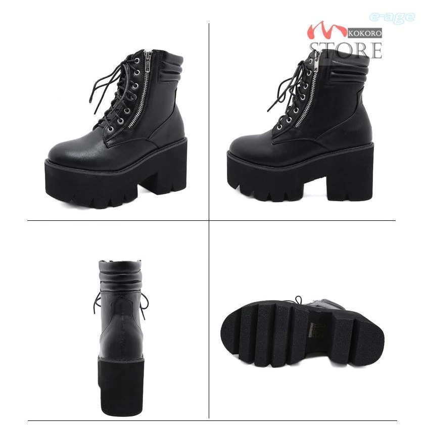 超人気厚底ブーツミリタリーブーツワークブーツアンクル丈ブーツレースアップ太ヒールサイドジップブラックレディース疲れにくい 超人気厚底ブーツミリタリーブーツワークブーツアンクル丈ブーツレースアップ太ヒールサイドジップブラックレディース疲れにくい