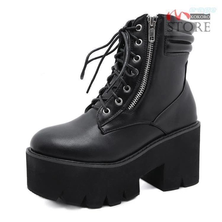 超人気厚底ブーツミリタリーブーツワークブーツアンクル丈ブーツレースアップ太ヒールサイドジップブラックレディース疲れにくい 超人気厚底ブーツミリタリーブーツワークブーツアンクル丈ブーツレースアップ太ヒールサイドジップブラックレディース疲れにくい