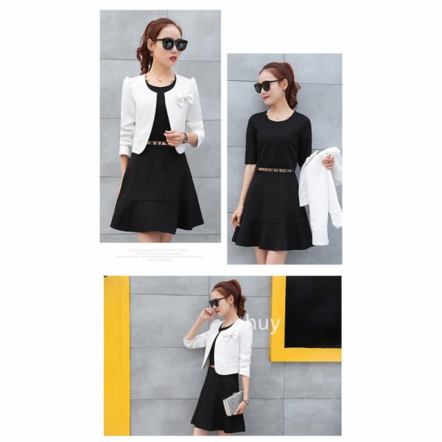 ジャケット ノーカラー レディース 長袖 ボレロ 黒 白 レッド ピンク 蝶結び ジャケット ノーカラー レディース 長袖 ボレロ 黒 白 レッド ピンク 蝶結び