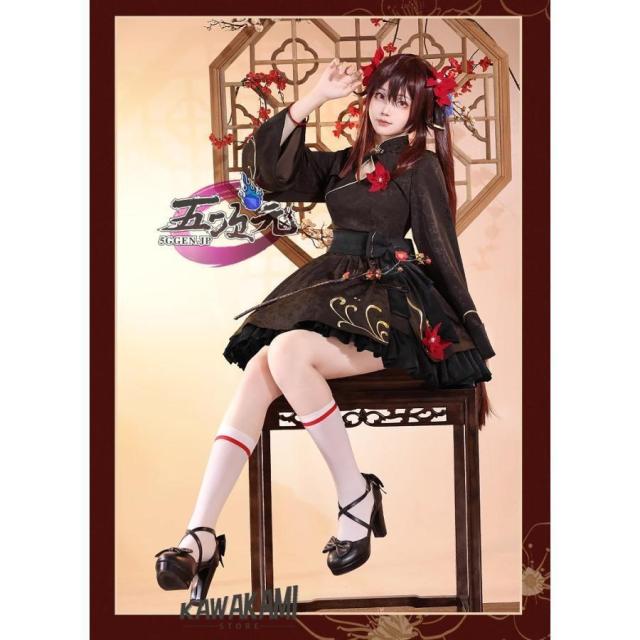 三分妄想 原神 コスプレ 胡桃 フータオ 暗香疏影 同人衣装 中華ロリィタ 改良チャイナドレス ウィッグ 靴 武器 追加可 三分妄想 原神 コスプレ 胡桃 フータオ 暗香疏影 同人衣装 中華ロリィタ 改良チャイナドレス ウィッグ 靴 武器 追加可