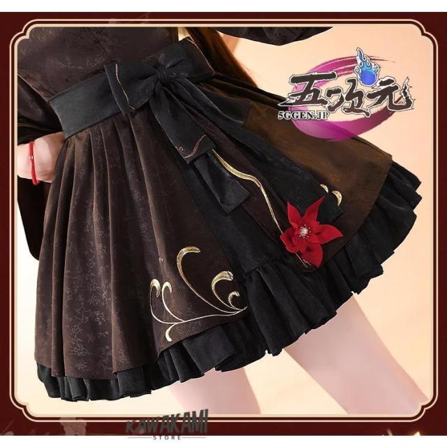 三分妄想 原神 コスプレ 胡桃 フータオ 暗香疏影 同人衣装 中華ロリィタ 改良チャイナドレス ウィッグ 靴 武器 追加可 三分妄想 原神 コスプレ 胡桃 フータオ 暗香疏影 同人衣装 中華ロリィタ 改良チャイナドレス ウィッグ 靴 武器 追加可