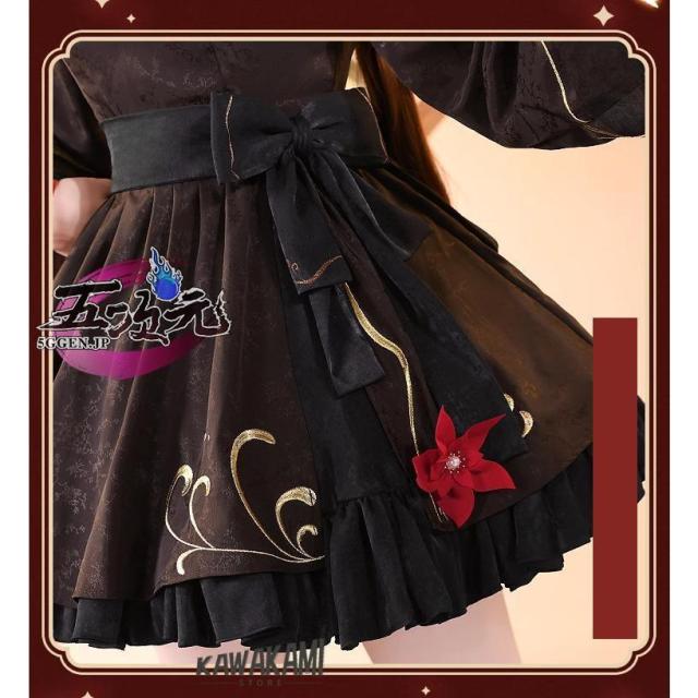 三分妄想 原神 コスプレ 胡桃 フータオ 暗香疏影 同人衣装 中華ロリィタ 改良チャイナドレス ウィッグ 靴 武器 追加可 三分妄想 原神 コスプレ 胡桃 フータオ 暗香疏影 同人衣装 中華ロリィタ 改良チャイナドレス ウィッグ 靴 武器 追加可