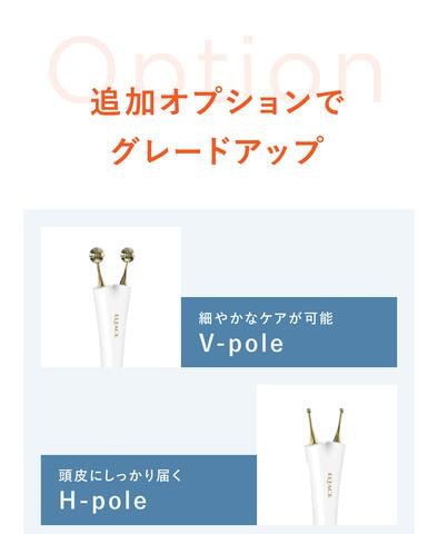 【公式】美顔器 オプション V-POLE＆H-POLE 部分集中ケア 頭皮ケア